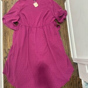 BloomChic Pink Tie Front Sundress